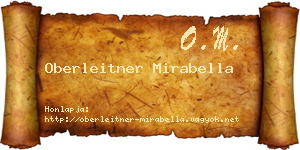 Oberleitner Mirabella névjegykártya